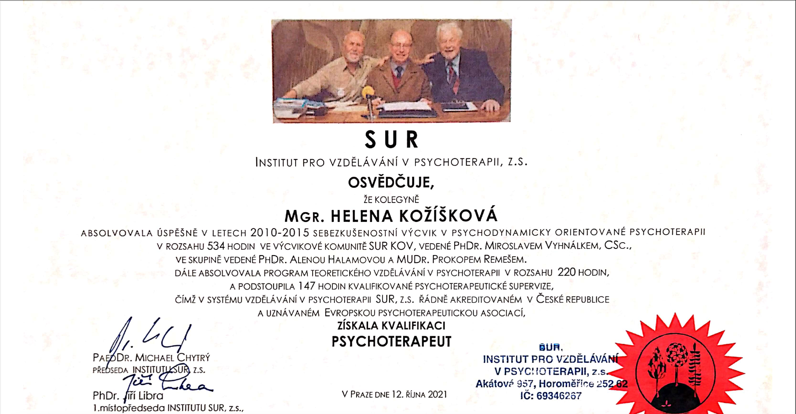 Psychoterapeut SUR